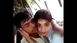 Desi Hindi speaking Indian couple kissing