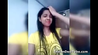Desi Indian Cute Girl Undressing Finger-tickling Pussy IndianDesiTube.com