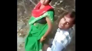 Desi village bhabhi caught with her dever
