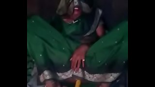 indian desi village wifey in saree doing anal masturbation